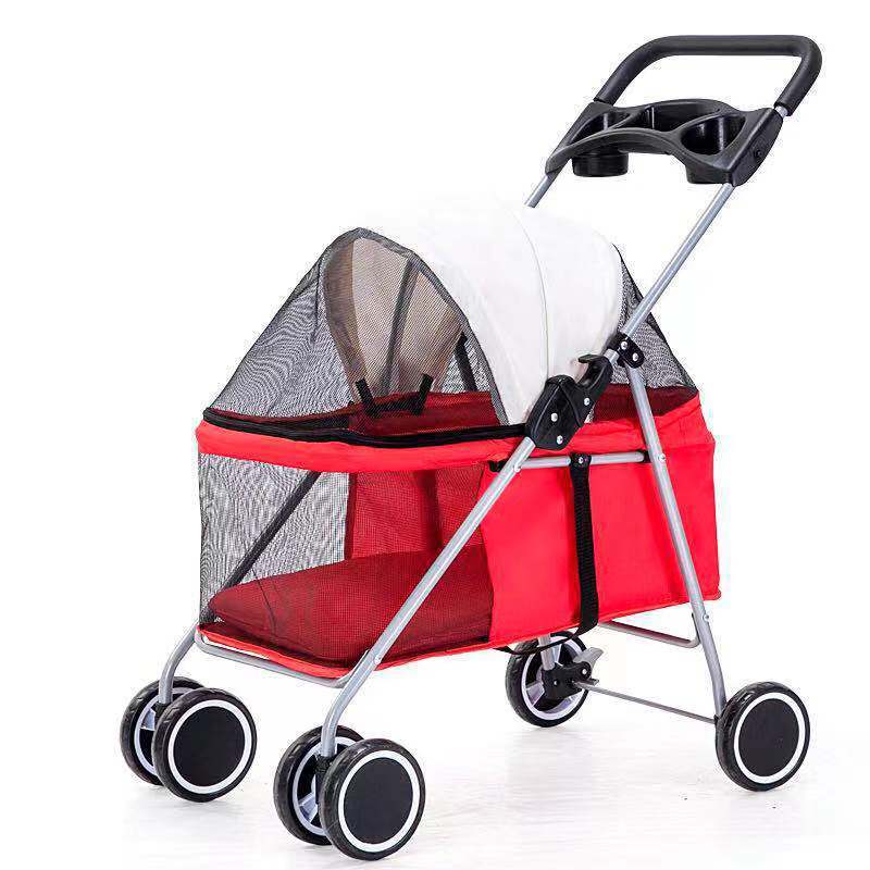 Foldable Pet Stroller for Cats and Dogs
