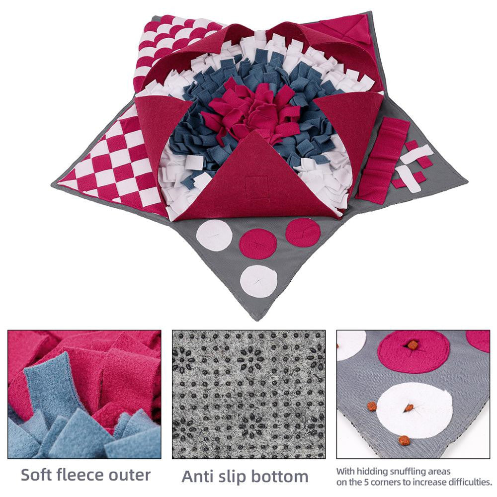 Stress relief slow food mat for pet