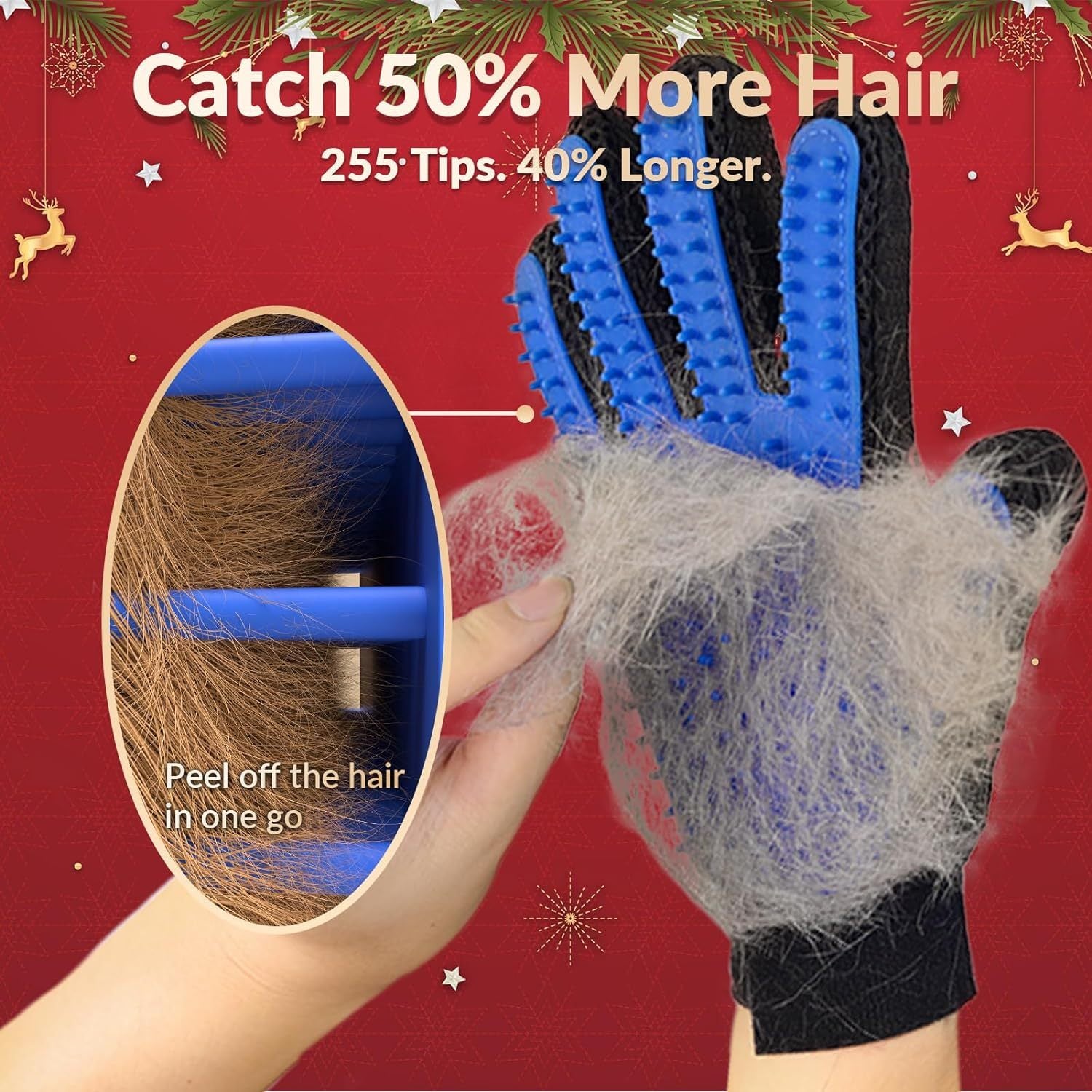 Upgraded Pet Grooming & Shedding Gloves