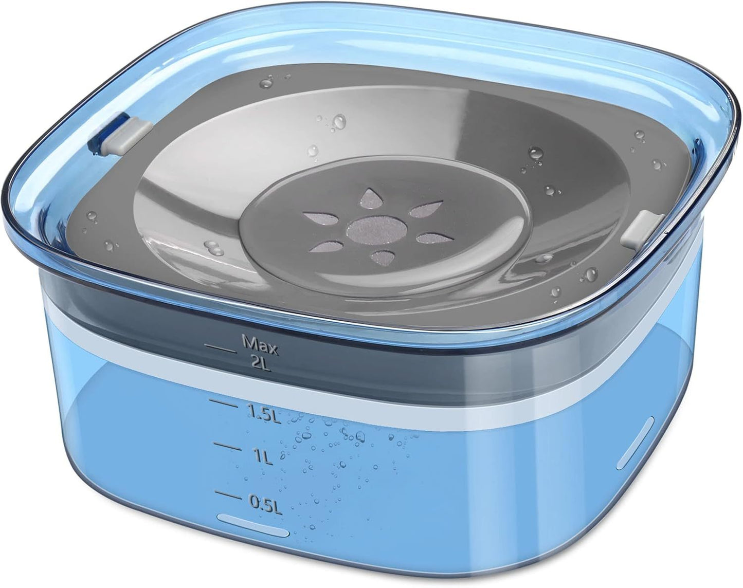 No-Spill Slow Drinking Pet Water Bowl