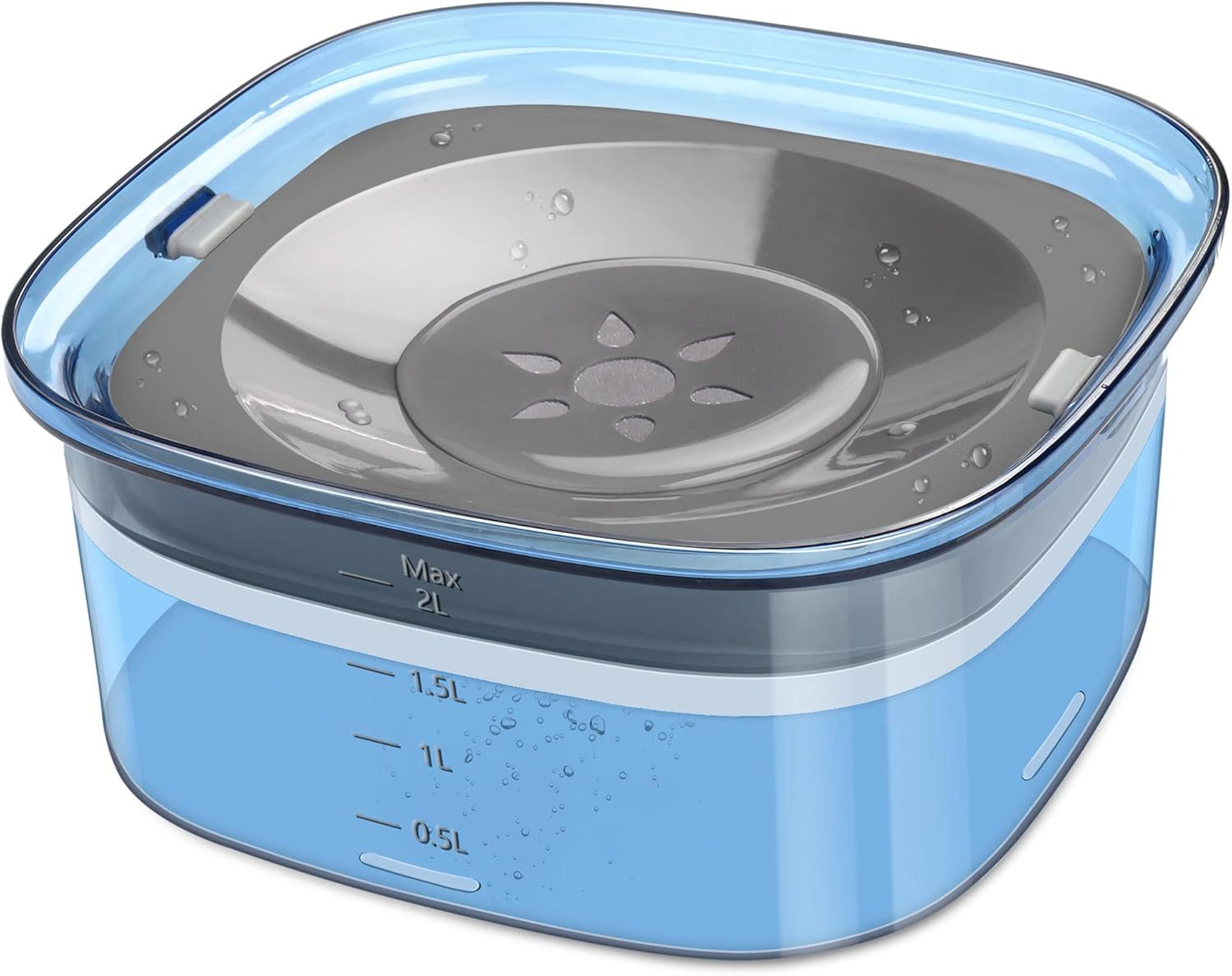 No-Spill Slow Drinking Pet Water Bowl