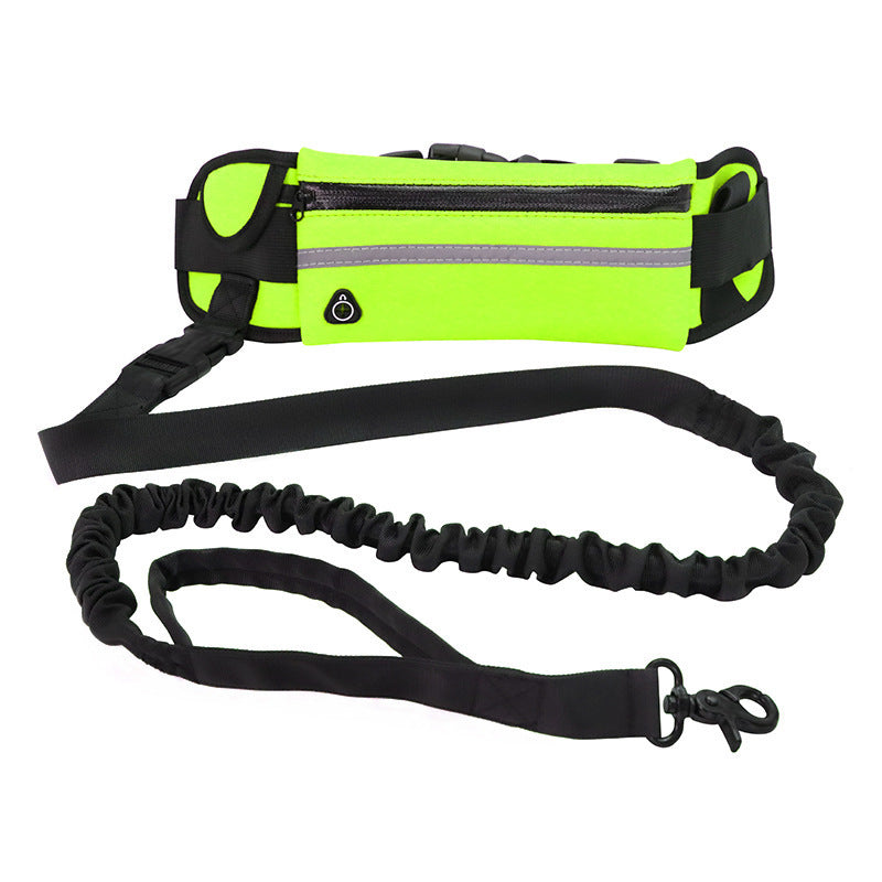 Hands-Free Dog Leash with Waist Belt & Bungee