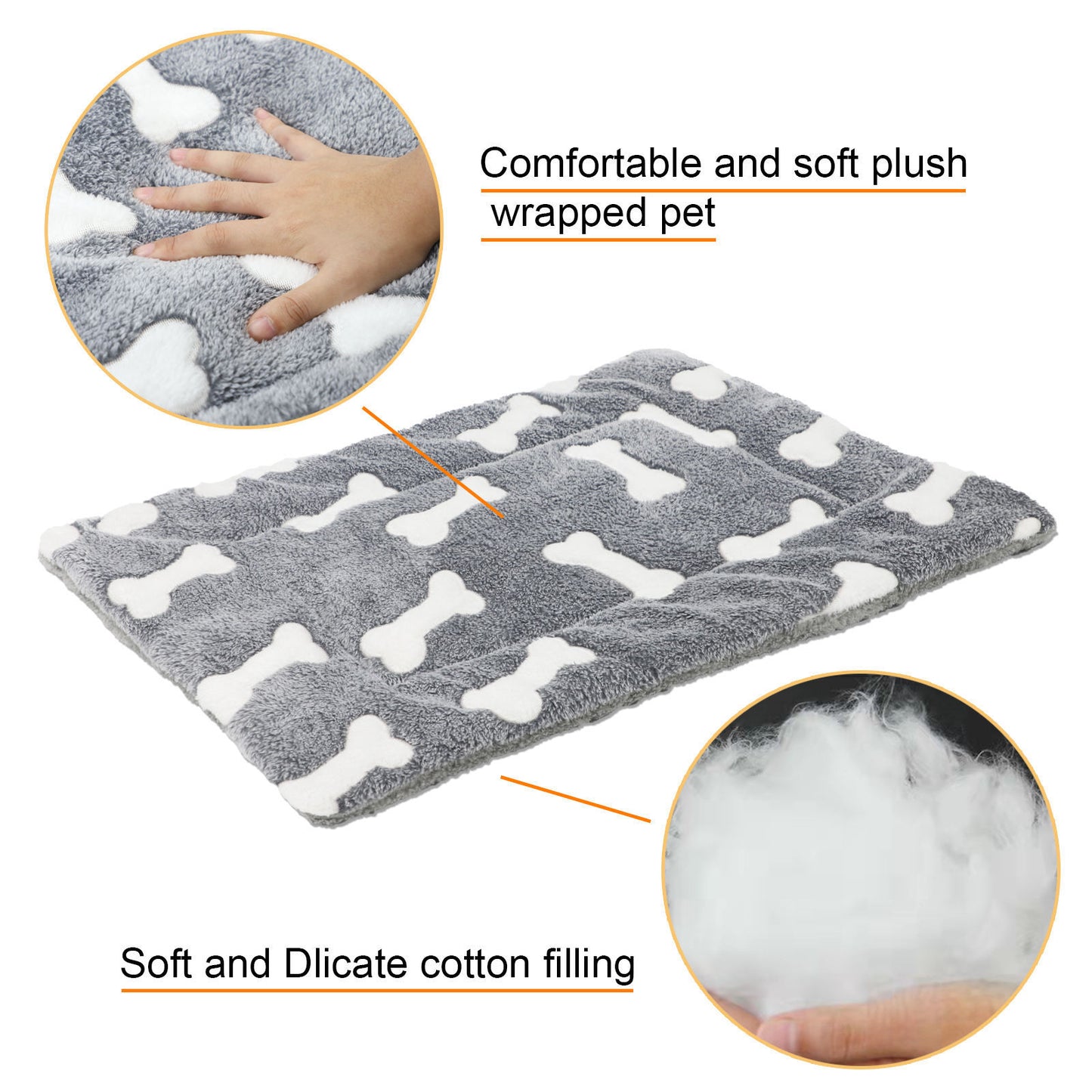 Self-Warming Reversible Pet Bed Mat
