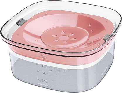 No-Spill Slow Drinking Pet Water Bowl