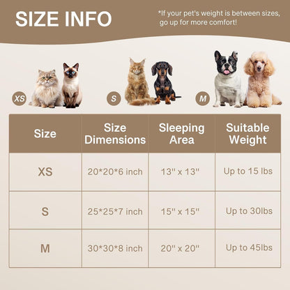 Fluffy Donut Calming Pet Bed