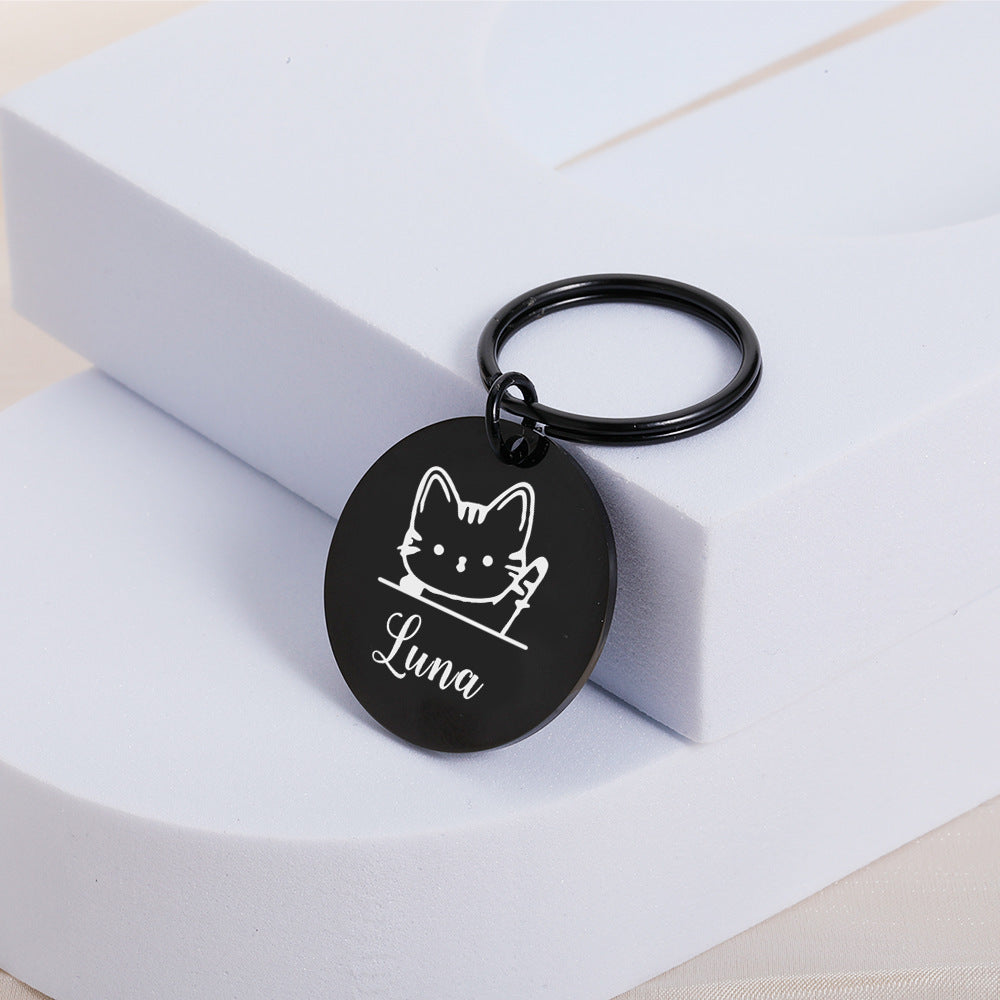 Personalized Pet ID Tag with Name & Number