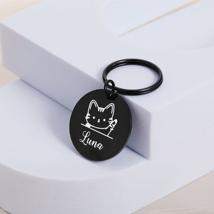 Personalized Pet ID Tag with Name & Number
