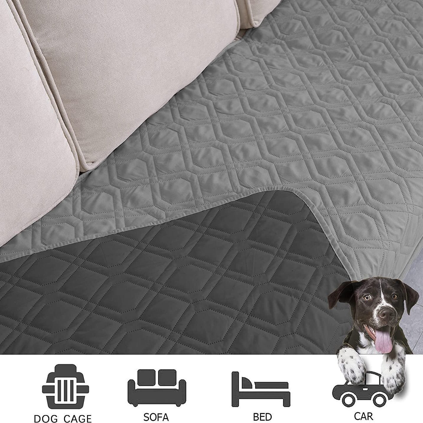 Soft Reversible Dog Blanket & Furniture Cover