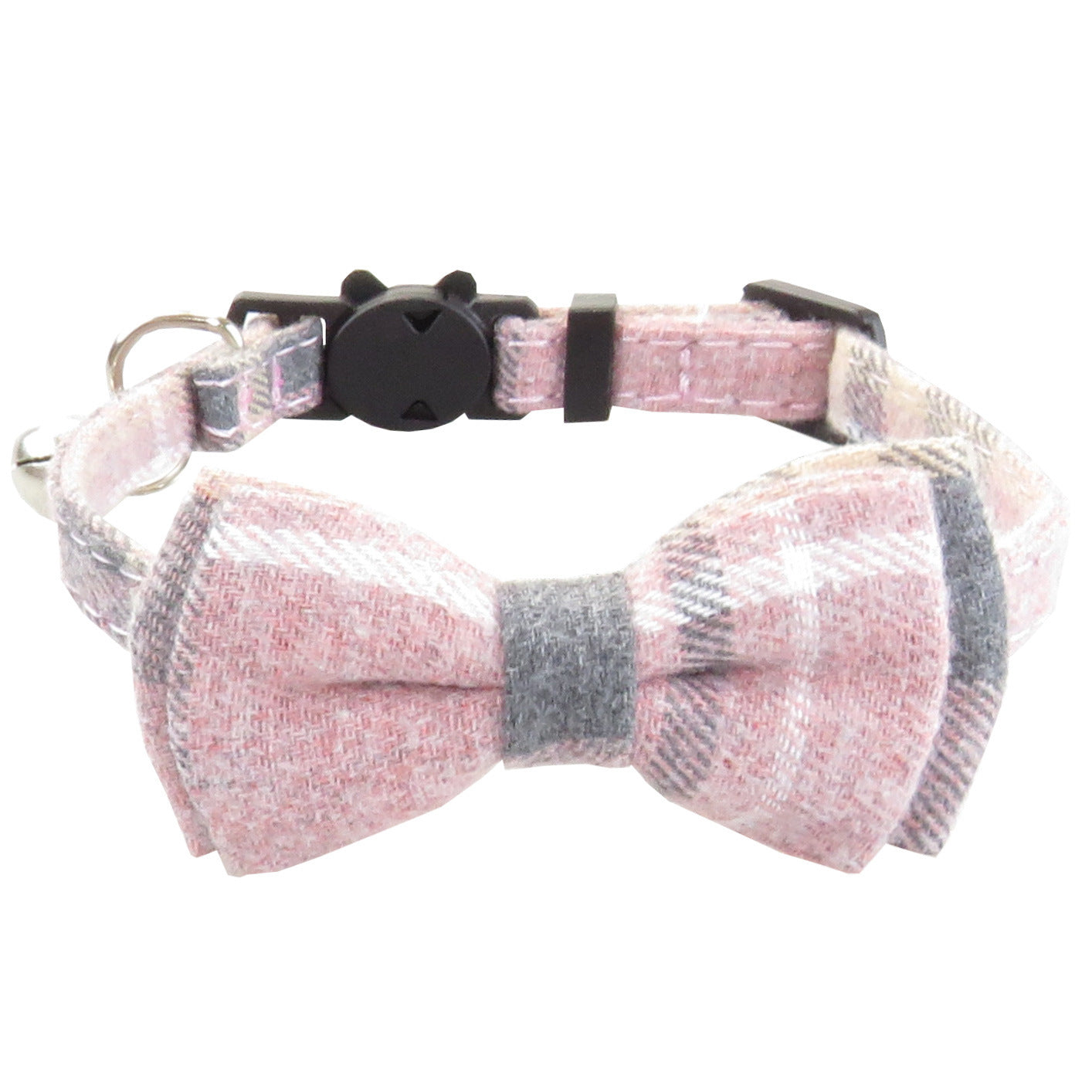 Plaid Bow Tie Cat Collar with Bandana Scarf