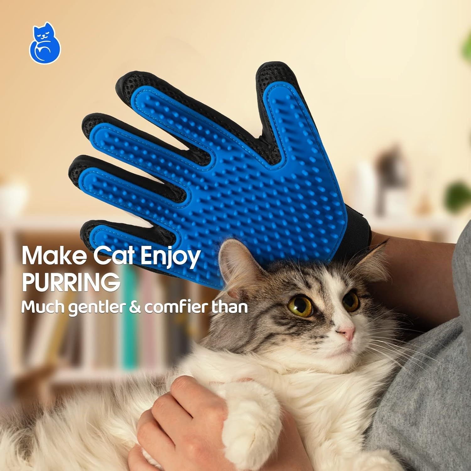 Upgraded Pet Grooming & Shedding Gloves