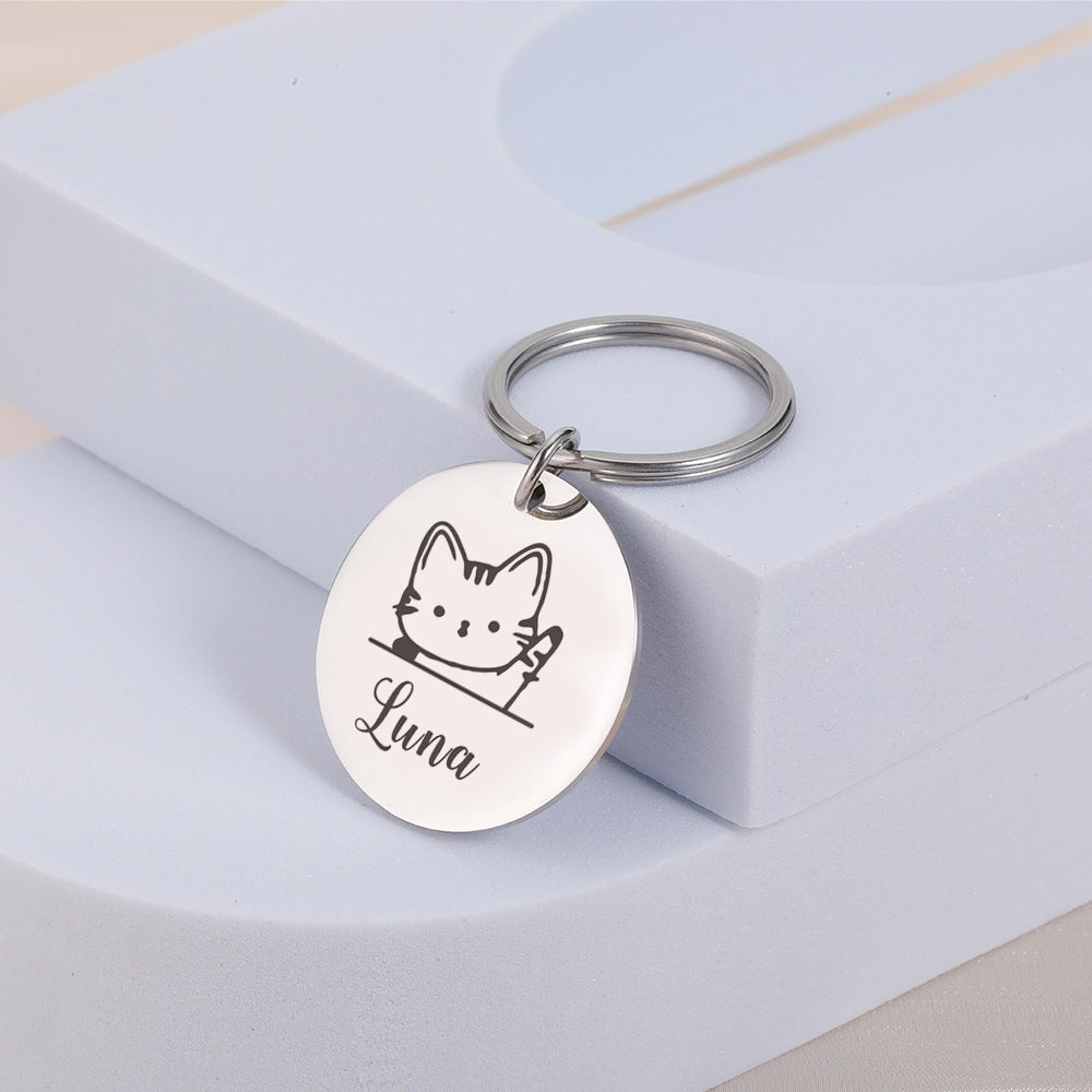 Personalized Pet ID Tag with Name & Number