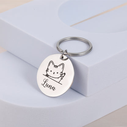 Personalized Pet ID Tag with Name & Number