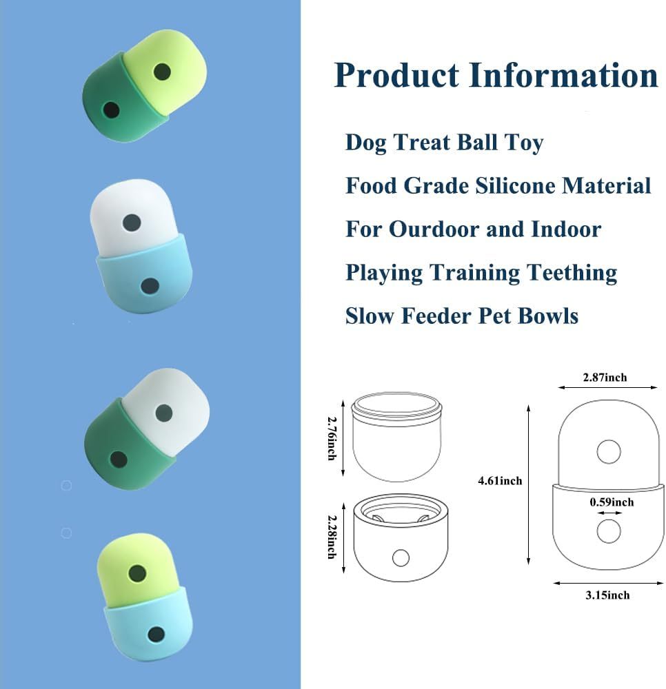 Interactive Dog Treat Puzzle Toy