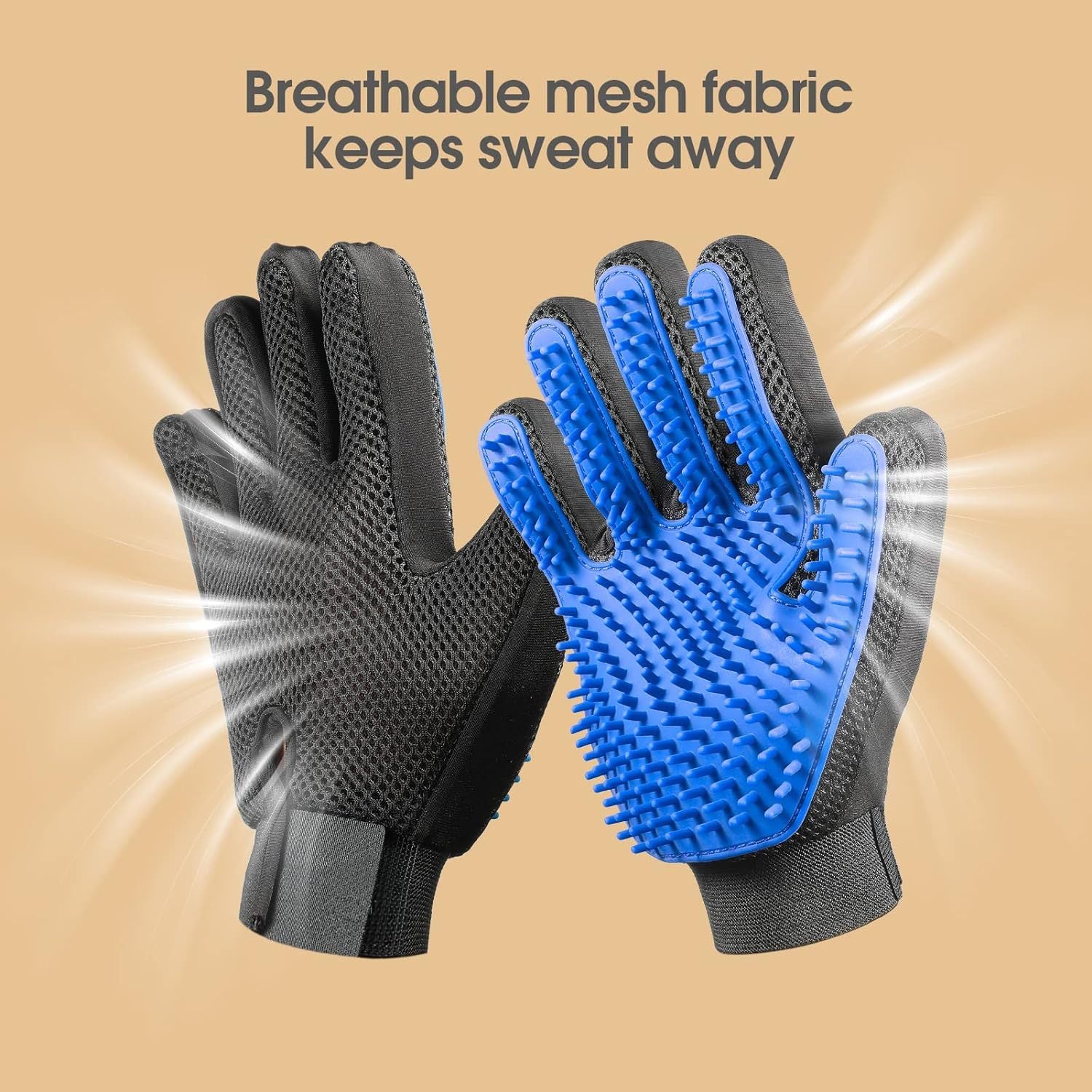 Upgraded Pet Grooming & Shedding Gloves