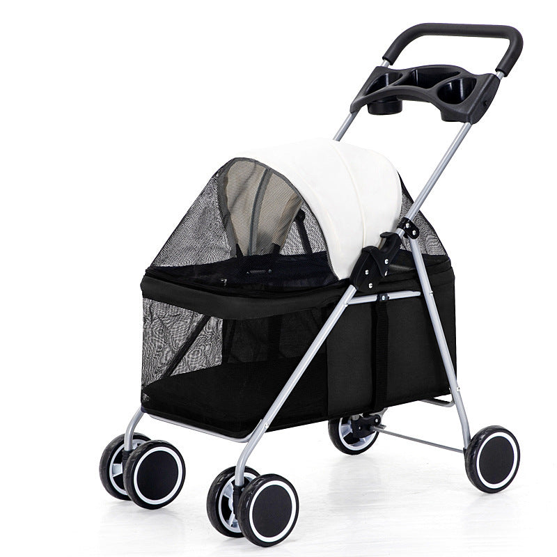 Foldable Pet Stroller for Cats and Dogs