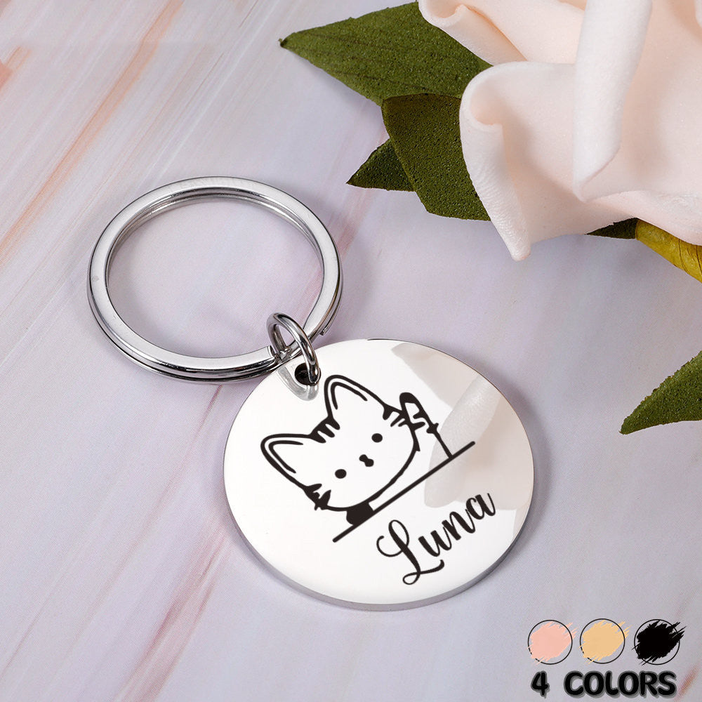 Personalized Pet ID Tag with Name & Number